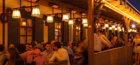 HEATSCOPE SPOT, Heizstrahler-Installation im Marstall Festzelt auf dem Oktoberfest